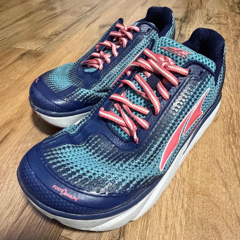 Altra Torin 3.0 Womens Running Shoes Blue Teal Pink Zero Drop AFW1737F-1 Size 7